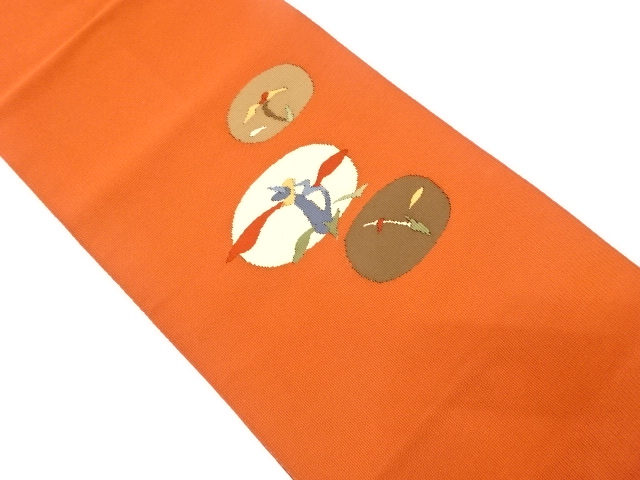 JAPANESE NAGOYA OBI / WOVEN ABSTRACT FLOWER